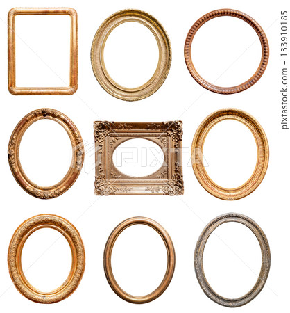 set of various oval pictute frames cutout set of various oval pictute frames cutout 133910185