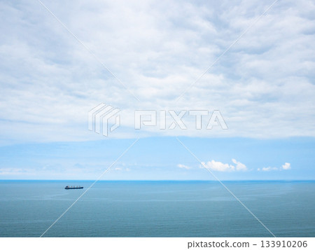 blue cloudy sky over Black Sea from Batumi Garden blue cloudy sky over Black Sea from Batumi Garden 133910206