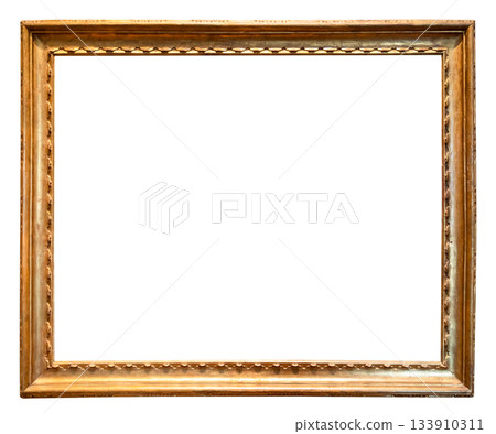 vintage horizontal common wooden painting frame 133910311