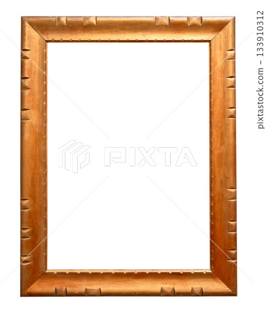 old vertical rustic wooden picture frame cutout old vertical rustic wooden picture frame cutout 133910312