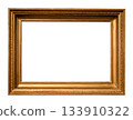 antique horizontal golden painting frame cut out 133910322