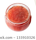glass jar with armenian rose petals jam cutout 133910326