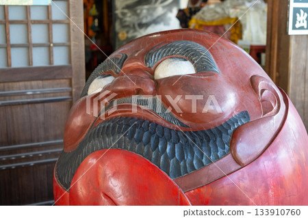 Daruma statue at Daisho-in Temple, Miyajima Island, Japan 133910760