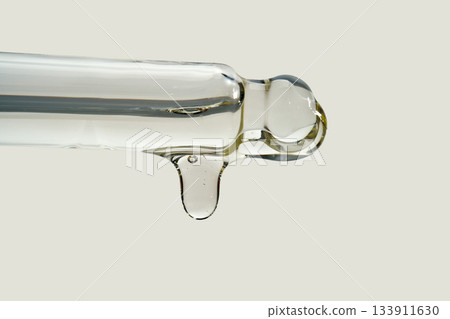 Cosmetic pipette dropping liquid serum or facial oil 133911630