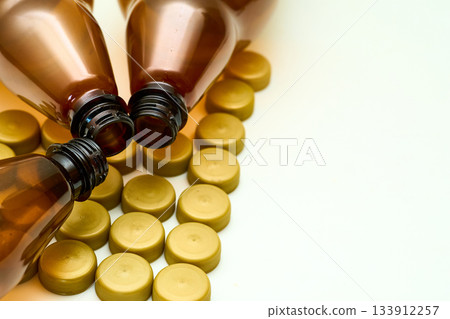 Empty plastic bottles with corks for beer,kvass,lemonade,ale,malt 133912257