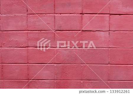 Pink color on brick wall as decoration and space for text Pink color on brick wall as decoration and space for text 133912261