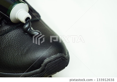 Footwear,shoes care. Protective boots cleaning cream 133912638