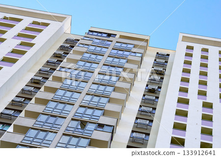 Up multi story new building.Housing development 133912641