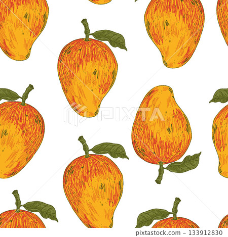 seamless pattern with pears 133912830