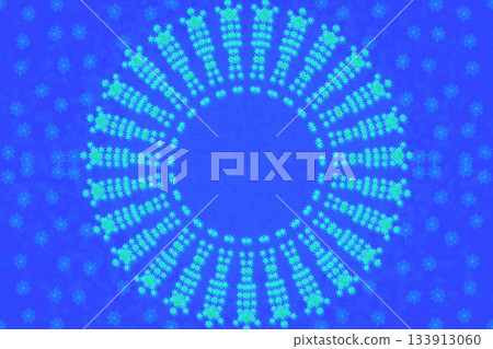 Winter blue ornament with snowflakes of the peoples of the Far North Winter blue ornament with snowflakes of the peoples of the Far North 133913060