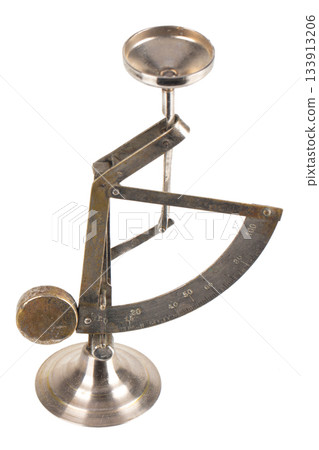 Vintage mechanical balance scale. Vintage mechanical balance scale. 133913206