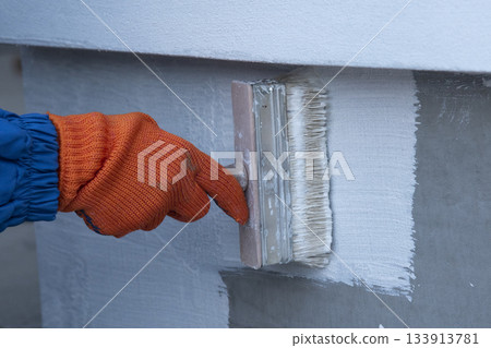 Waterproofing, priming process Waterproofing, priming process 133913781