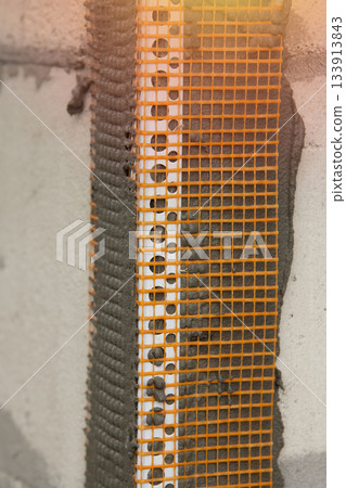 Corner bead with mesh Corner bead with mesh 133913843