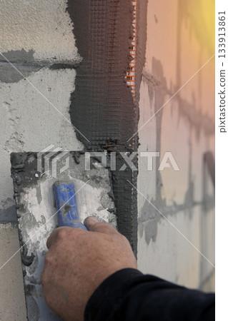 Corner bead with mesh Corner bead with mesh 133913861