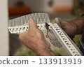 Corner bead with mesh 133913919