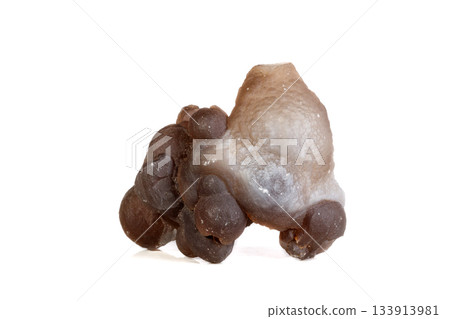 Macro mineral stone Chalcedony, Chalcedony screed on a white background Macro mineral stone Chalcedony, Chalcedony screed on a white background 133913981