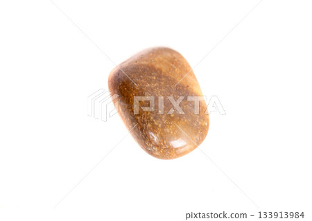 Macro mineral stone jasper on a white background 133913984