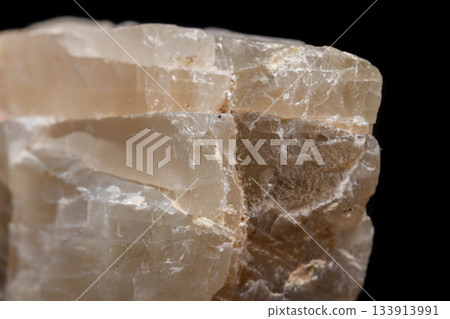 Macro mineral stone Moonstone a black background Macro mineral stone Moonstone a black background 133913991