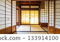 Traditional Japanese Room with Tatami Mats and Shoji Screens 133914100