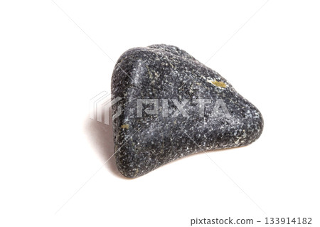Macro mineral stone Biotite a white background 133914182
