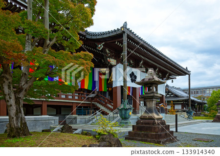 智尺院(總本山):秋葉與正殿 智尺院(總本山):秋葉與正殿 133914340