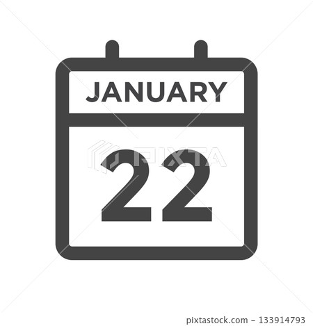 January 22 Calendar Day or Calender Date for Deadlines or Appointment January 22 Calendar Day or Calender Date for Deadlines or Appointment 133914793