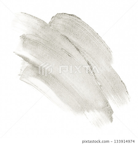 Silver paint brush strokes abstract texture background. Color of 2026 year dancer in the white cloud 133914974
