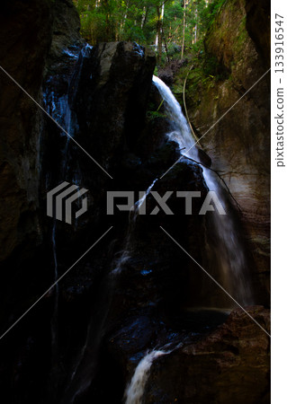 Landscape with a waterfall Landscape with a waterfall 133916547