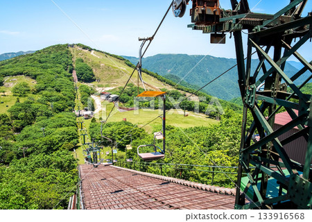 Scenery along the sightseeing lift at Mount Gozaisho Summit Park (Komono Town, Mie Prefecture) 133916568