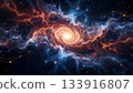 The image shows a spiral galaxy 133916807