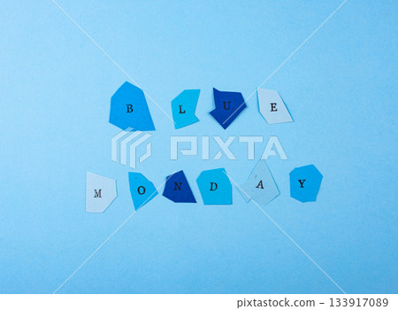 Blue monday concept, post-holiday blues 133917089