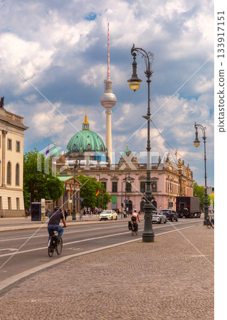 Berlin Cathedral and TV Tower in Berlin Germany 133917151