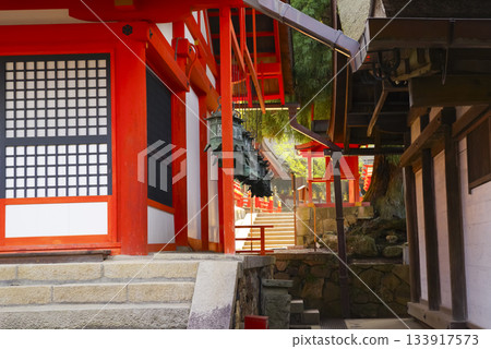 The corridor of Kasuga Taisha Shrine, a World Heritage Site in Nara Prefecture The corridor of Kasuga Taisha Shrine, a World Heritage Site in Nara Prefecture 133917573