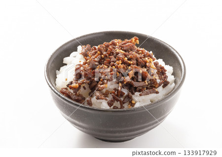 Beef tongue, furikake rice toppings, rice Beef tongue, furikake rice toppings, rice 133917929