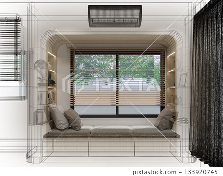 modern living room interior design, 3d rendering modern living room interior design, 3d rendering 133920745