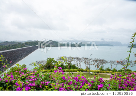 Rajjaprabha Dam or Cheow Lan Dam in Surat Thani Province, Thailand Rajjaprabha Dam or Cheow Lan Dam in Surat Thani Province, Thailand 133920856