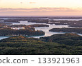 Shima City, Mie Prefecture: Evening view of Ago Bay from Yokoyama Observatory, where you can see the beautiful ria coastline 133921963