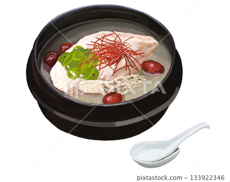 參雞湯（人參雞湯）配勺子 133922346