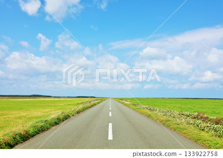 Hokkaido Esanuka Line in the blue sky Hokkaido Esanuka Line in the blue sky 133922758