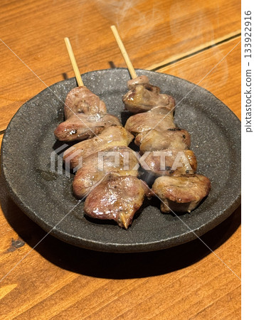 Japanese Yakitori Charcoal Grilled Heart Japanese Yakitori Charcoal Grilled Heart 133922916
