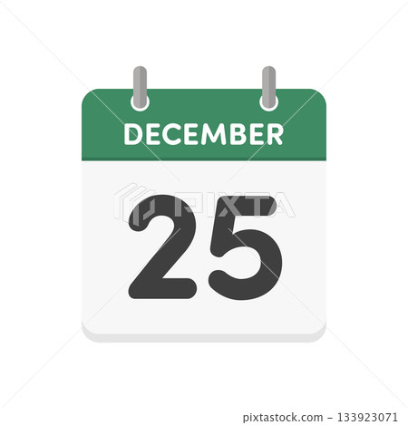 12月25日 - 聖誕節（英文日曆圖示） 133923071