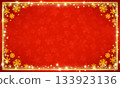Winter sparkling frame background Christmas snowflakes 133923136