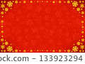 Snow crystal winter frame background 133923294