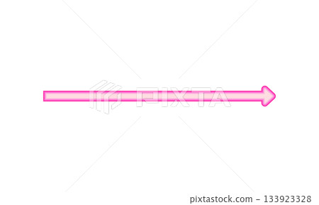 Pink Straight Arrow Graphic for Direction, Navigation, and Highlighting Designs 133923328