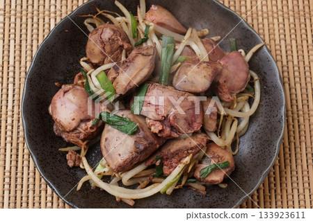 雞肝韭菜炒菜 133923611