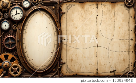 A modern c interior with a potted plant on a marble topped table, surrounded by chairs and dining tables 133924048