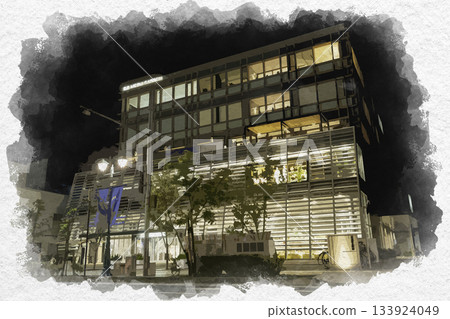 水彩風格，松本，新妹媒體花園，長野縣松本市 133924049