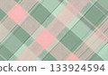 Pink and pale green diagonal checkered background 133924594