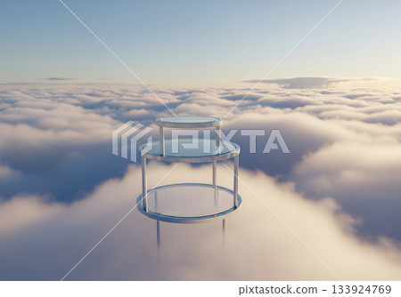 blue sky and clouds view from airplane window blue sky and clouds view from airplane window 133924769