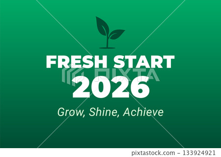fresh start new year 2026 positive message 133924921